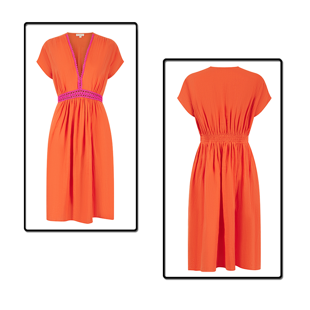 Clothing image edited using bottom joint on ghost mannequin technique for a seamless 3D effect