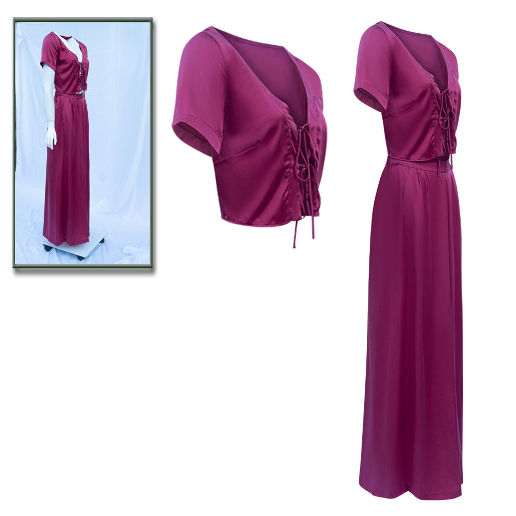 Clothing photo edited with invisible ghost mannequin effect for a clean 3D look